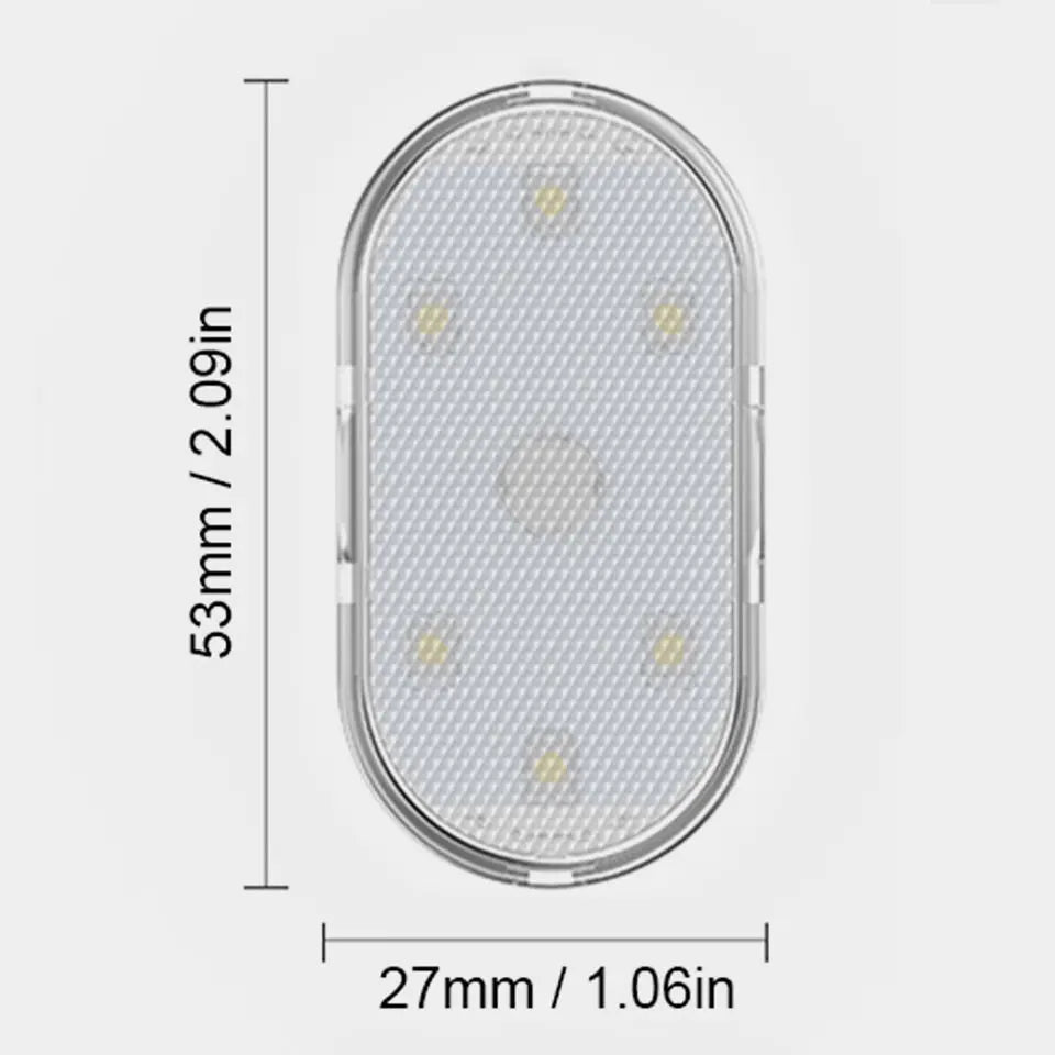 Car Interior Ambient Light USB Rechargeable Cabinet Light Room Decor RGB Lights Atmosphere LED Lamp Magnet Wireless Light