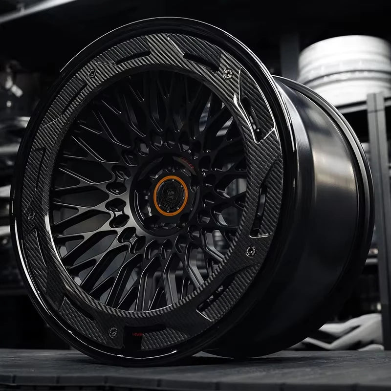 Forged Aluminum Alloy Car Carbon Fiber Rims 5x114.3 5x120 5x130 18 19 20 22 24 26 Inch Wheel Rim for Mercedes Rolls Royce