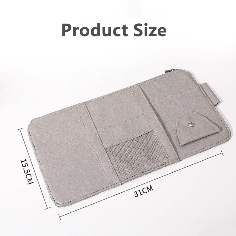 Car Sun Visor Bill Pen Business Card Holder Organizer Storage Box Sunglasses Clip Stowing Tidying Car Accessories