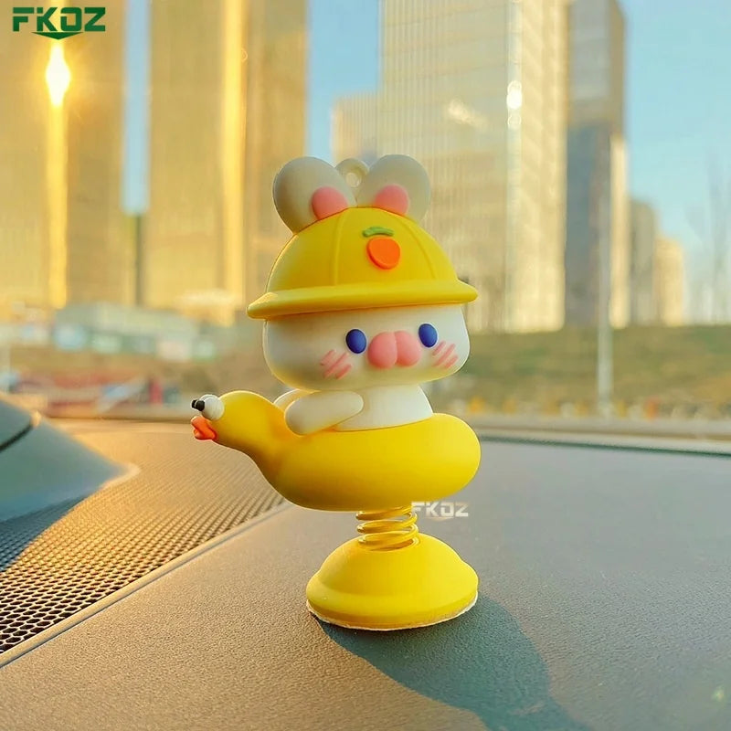 Shake Happy Creative Car Ornament Electric Car Shaking Ornament Personalized Car Relaxation Fun Ornament Desktop Decoration