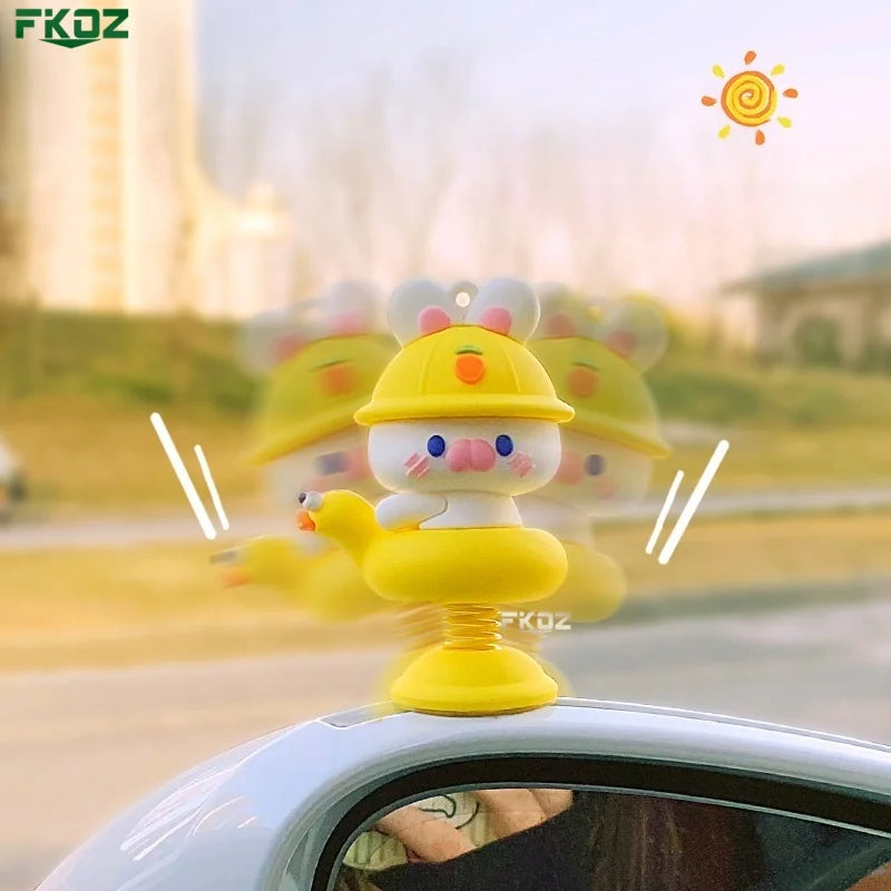 Shake Happy Creative Car Ornament Electric Car Shaking Ornament Personalized Car Relaxation Fun Ornament Desktop Decoration