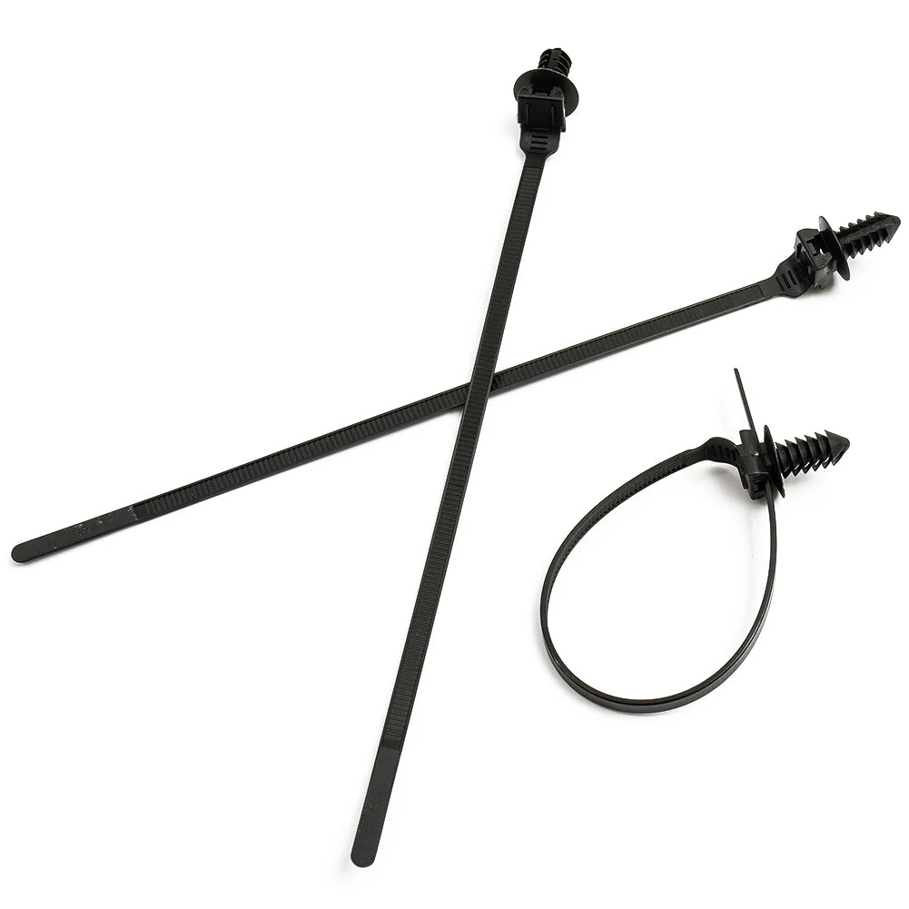100/50Pcs Self-Locked Nylon Cable Tie Push Clips Wire Tie Released Zip Straps Car Pipe Cable Fastener Bundle Fixed Binding