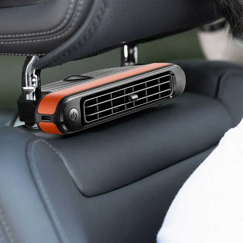 Car Seat Fan - High Speed USB Cooling Fan with Strong Wind, Backrest Ventilation for Vehicles, 12V/24V Auto Cooling System