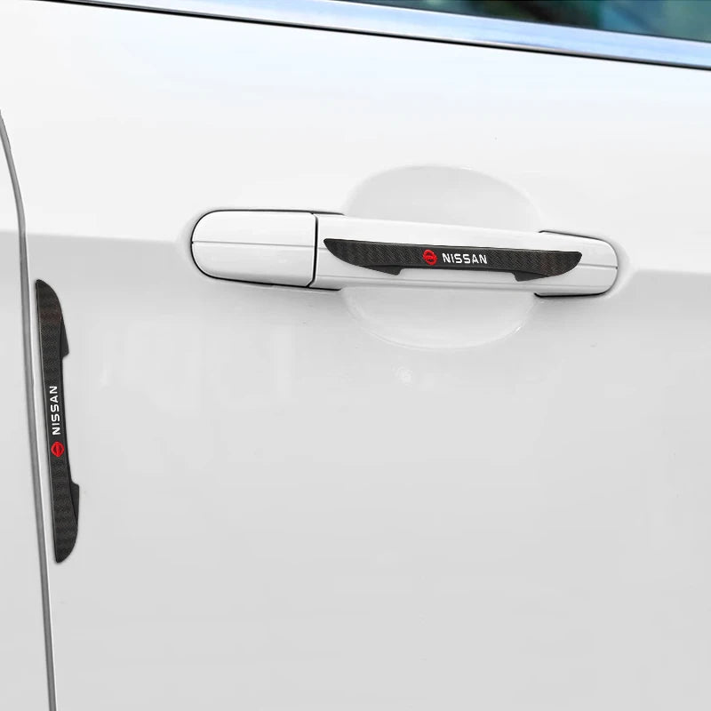 For Nissan X-trail Qashqai Note Juke Sentra Patrol 4pcs Rubber Car Anti-collosion Strip Auto Door Edge Bumper Protector Stickers