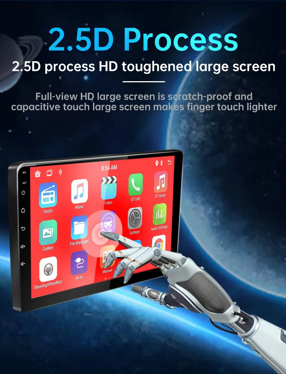7/9/10inch 2 Din Car Audio Android 13 4/8Core Android auto Carplay 64G Automotive Multimedia Player BT Car intelligent Systems