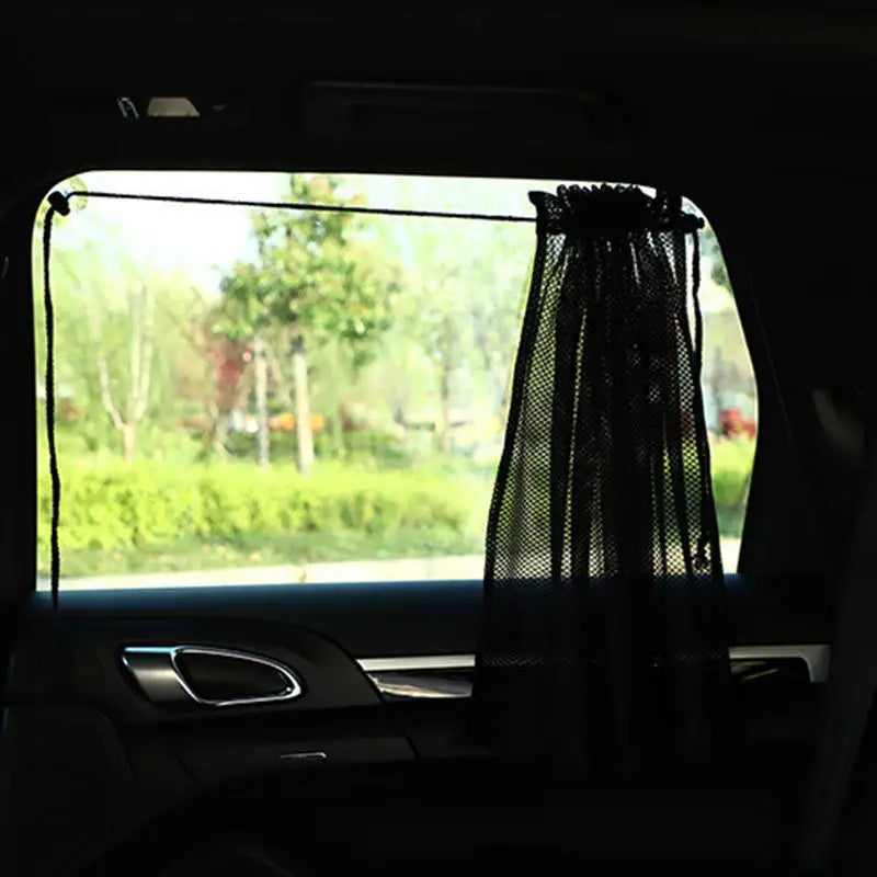Black Suction Cup Curtain UV Protection Universal Side Window Car Window Sunshade Cover for Kid Baby Children Sunshade Summer