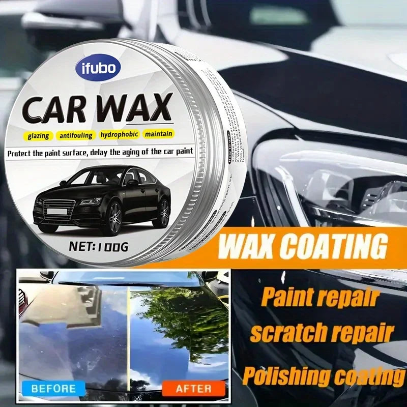 Dark automotive wax - enhanced shine, scratch resistant, repair and protective coating - for all black vehicles