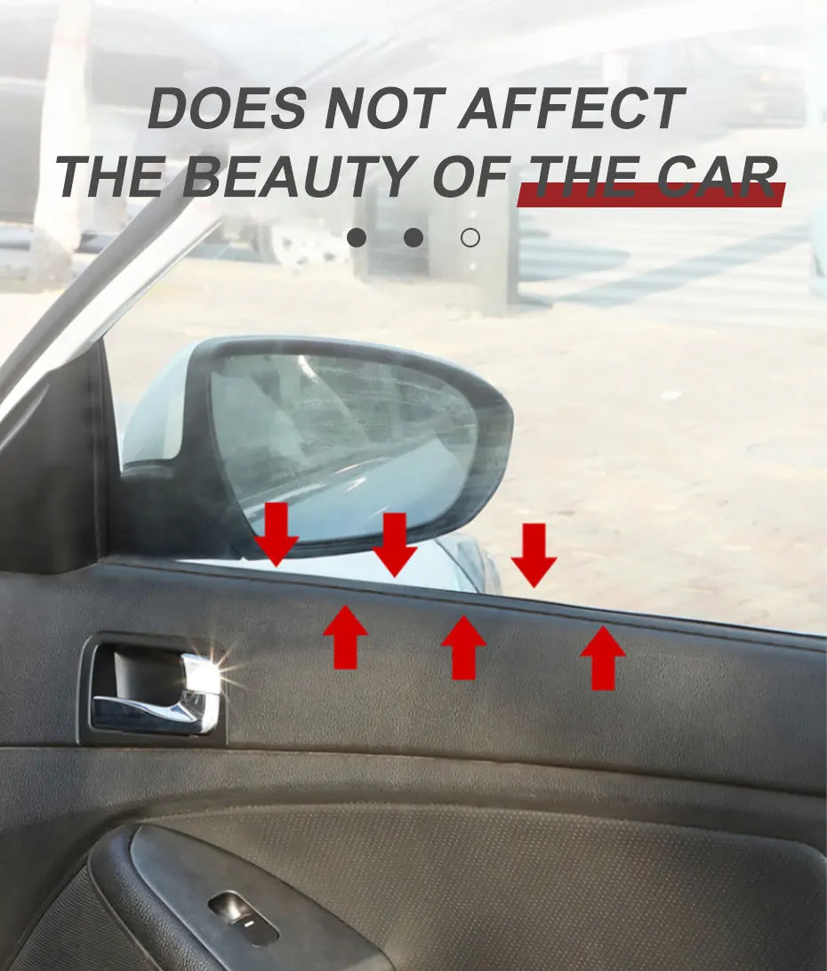 1PC Car Window Seal Strip Rubber Car Side Window Gap Filler Noise Insulation Waterproof Windproof 7-Shape Sealing Strips