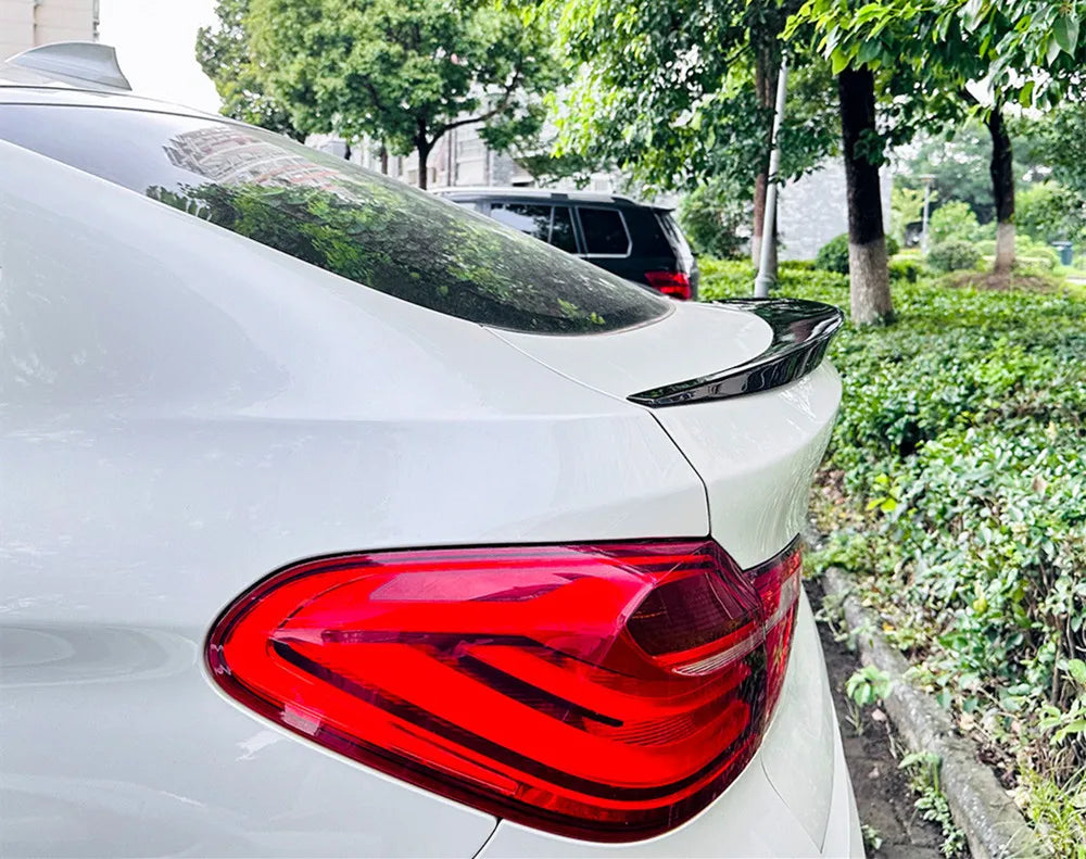 For BMW X4 F26 2014 2015 2016 2017 2018 Bodykit Car Rear Trunk Lid Rear Window Black Carbon Spoiler Wings Tuning Accessorie Part