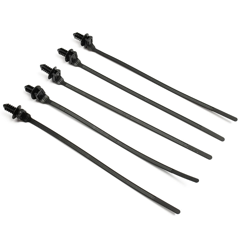 100/50Pcs Self-Locked Nylon Cable Tie Push Clips Wire Tie Released Zip Straps Car Pipe Cable Fastener Bundle Fixed Binding