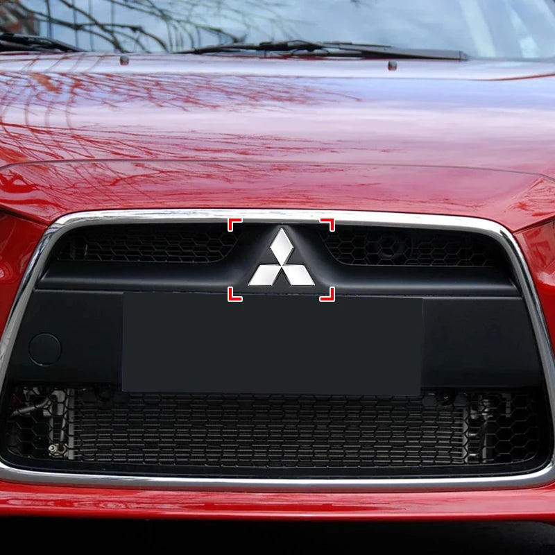 1Pcs Car Emblem Badge Hood Front Rear Trunk Logo Accessories For Mitsubishi Lancer Lancer ASX Outlander 3 Pajero exzos Pajero 4