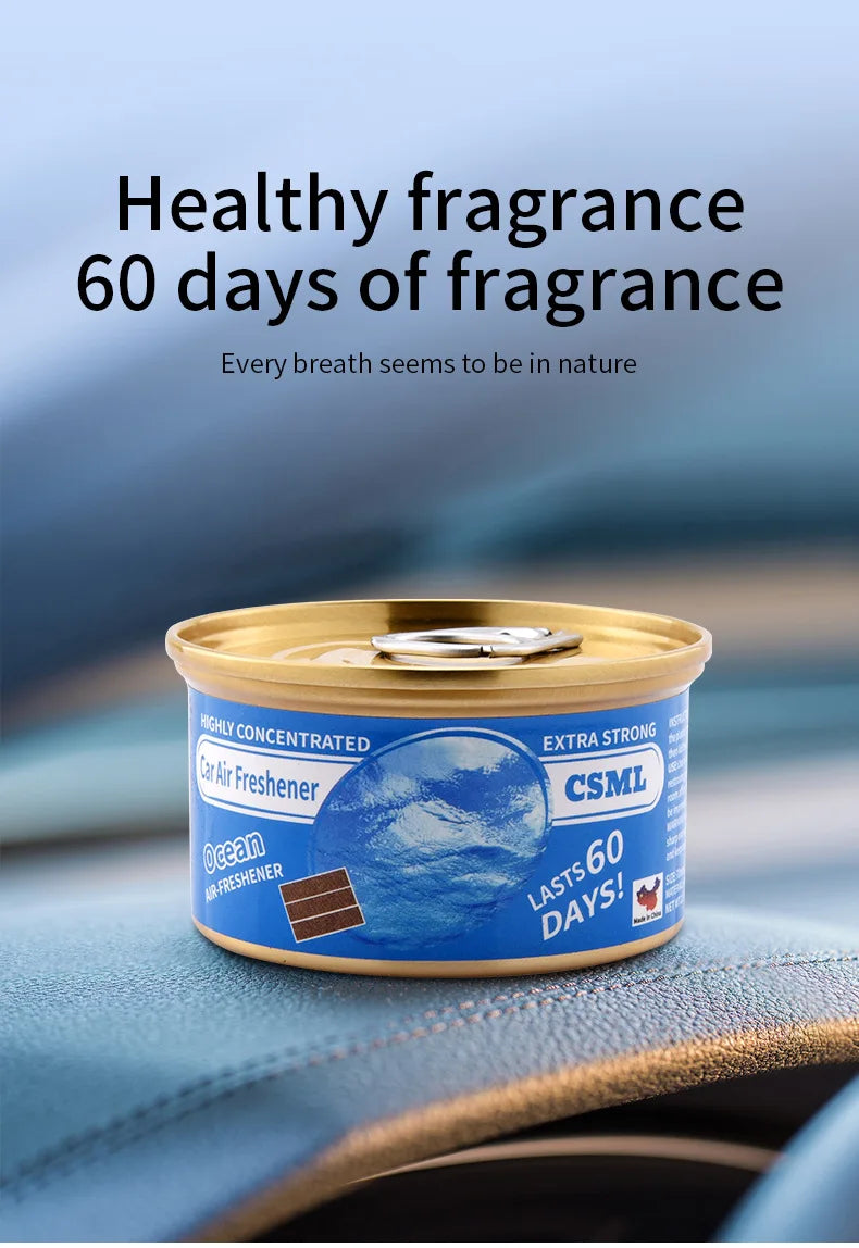 Best-selling Wooden Block Canned Car Aromatherapy, Car Fragrance Paste, Deodorizing Air Freshener, High-end Solid Perfume