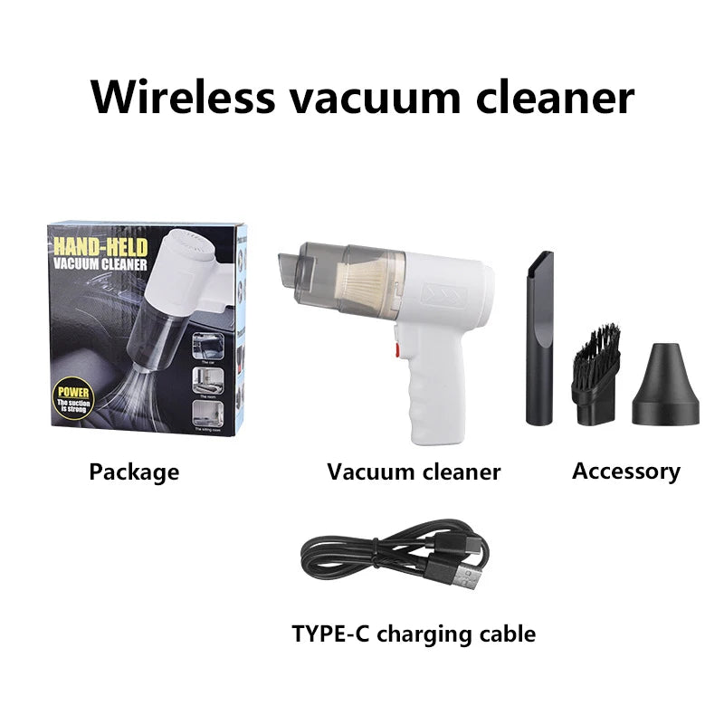 Xiaomi  2900000PA Car Wireless Vacuum Cleaner 120W Powerful Portable Handheld For Home & Auto Lightweight Cordless Rechargeable