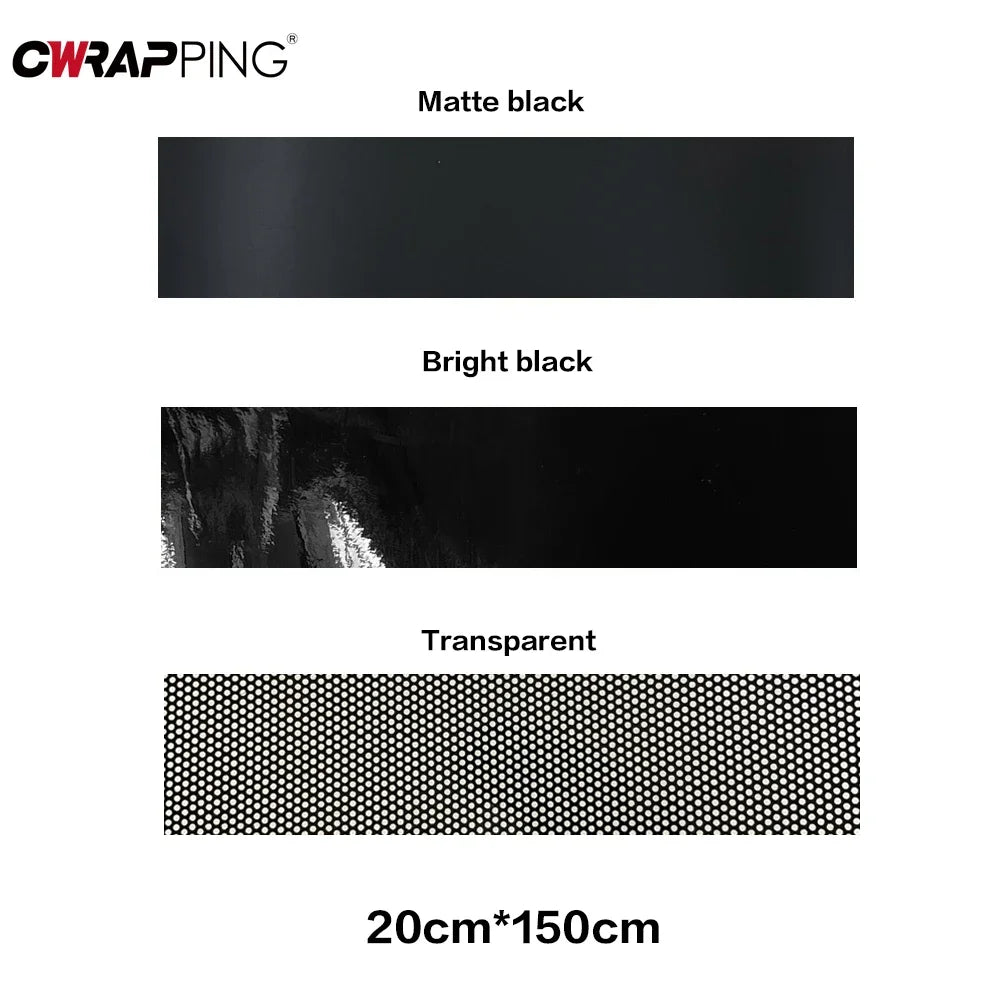 Car Sunshade Stickers 3D Design Vinyl Film Fly Eye One Way Vision Mesh Films Car Front Windshield  Decals for Auto Decoration