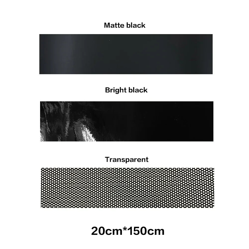 Car Sunshade Stickers 3D Design Vinyl Film Fly Eye One Way Vision Mesh Films Car Front Windshield  Decals for Auto Decoration