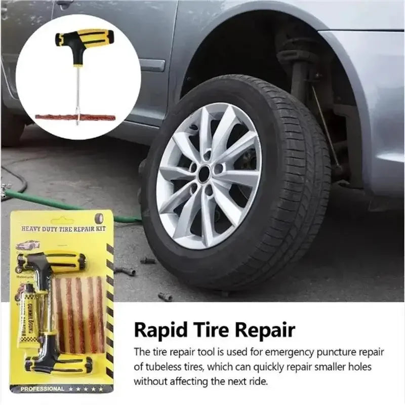 Car Tire Repair Kit Practical Tools Durable Tire Strips Super Glue Included Auto Emergency Repair Kit Optional with/without glue