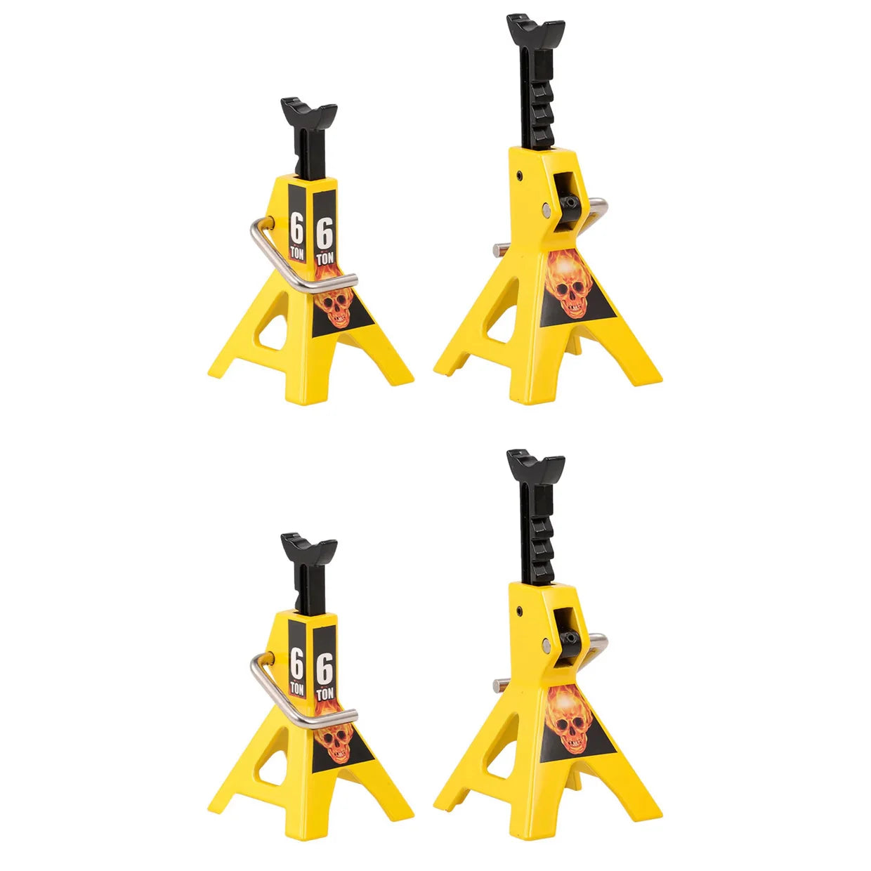 RCZIPROY 2PCS RC Jack Bracket 3T 6T Metal Height Adjustable Analog Part for 1/10 RC Creeper Axial Traxxas TRX4 Upgrade Parts