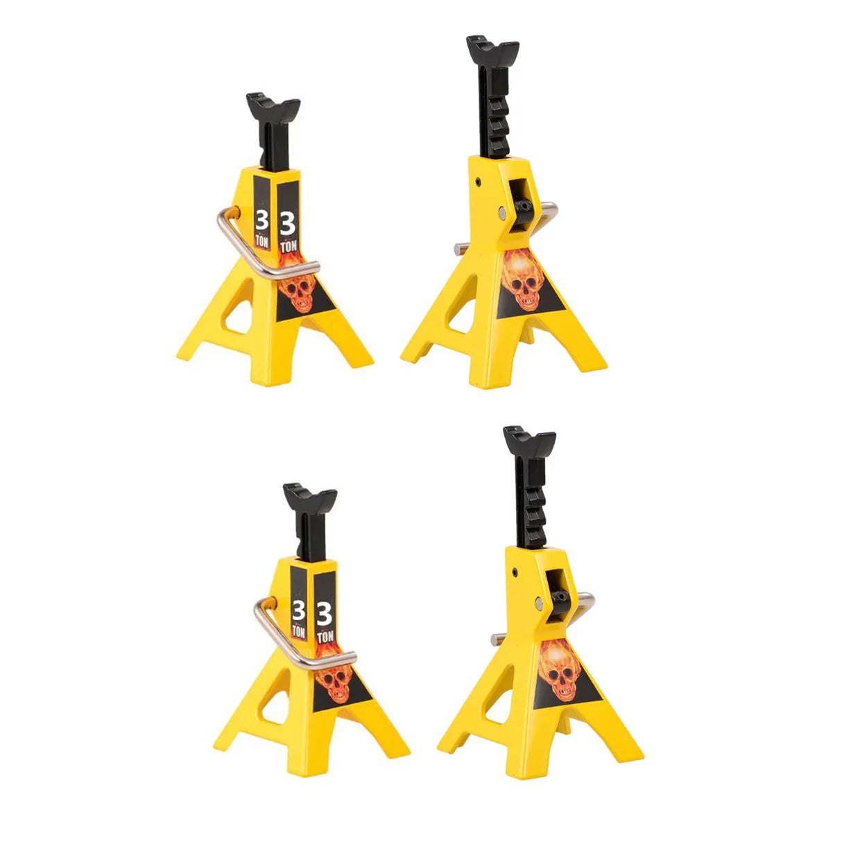 RCZIPROY 2PCS RC Jack Bracket 3T 6T Metal Height Adjustable Analog Part for 1/10 RC Creeper Axial Traxxas TRX4 Upgrade Parts