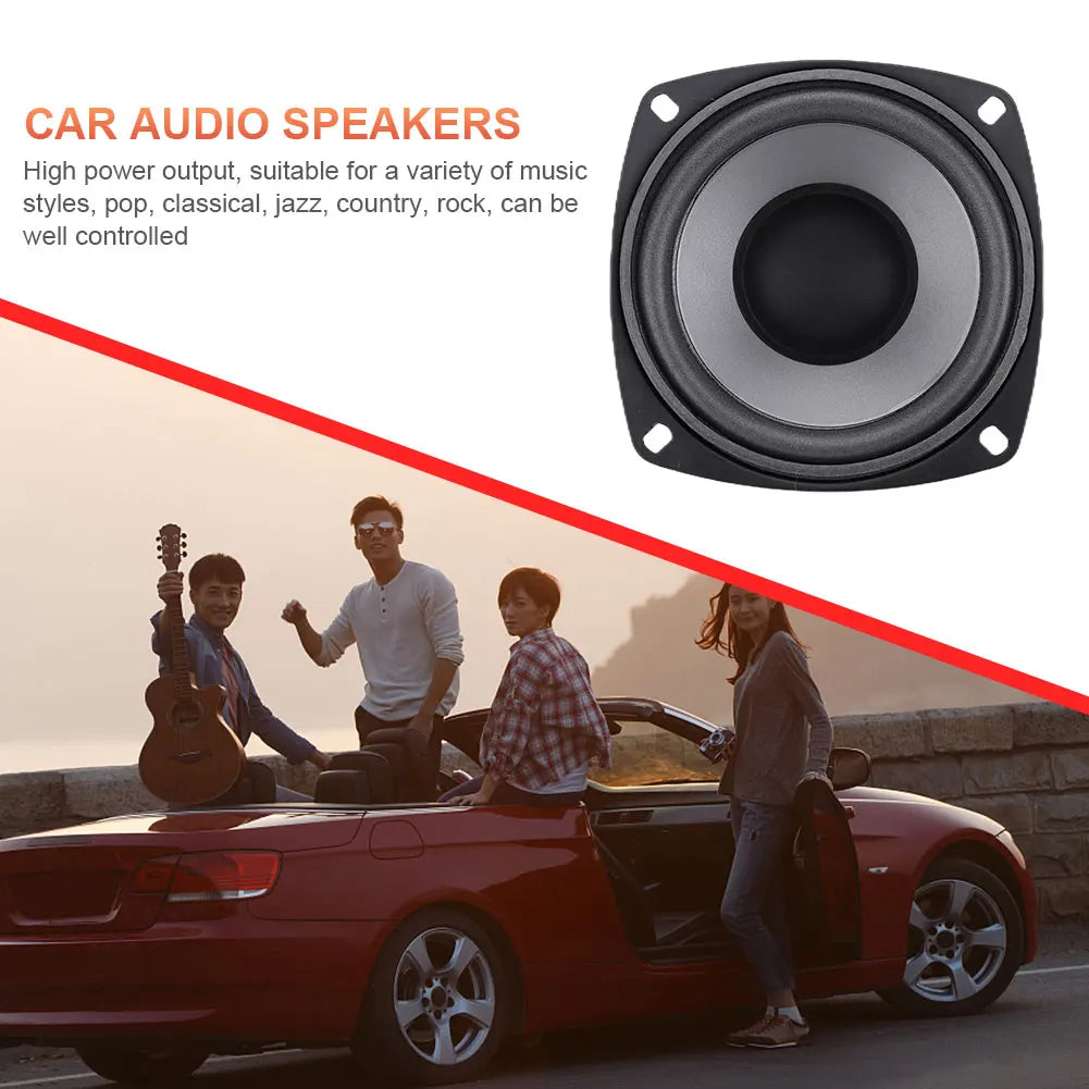 4/5/6 Inch Car Speakers 600W 2-Way Vehicle Door Audio Music Stereo Subwoofer Full Range Frequency Automotive Speakers 1PCS