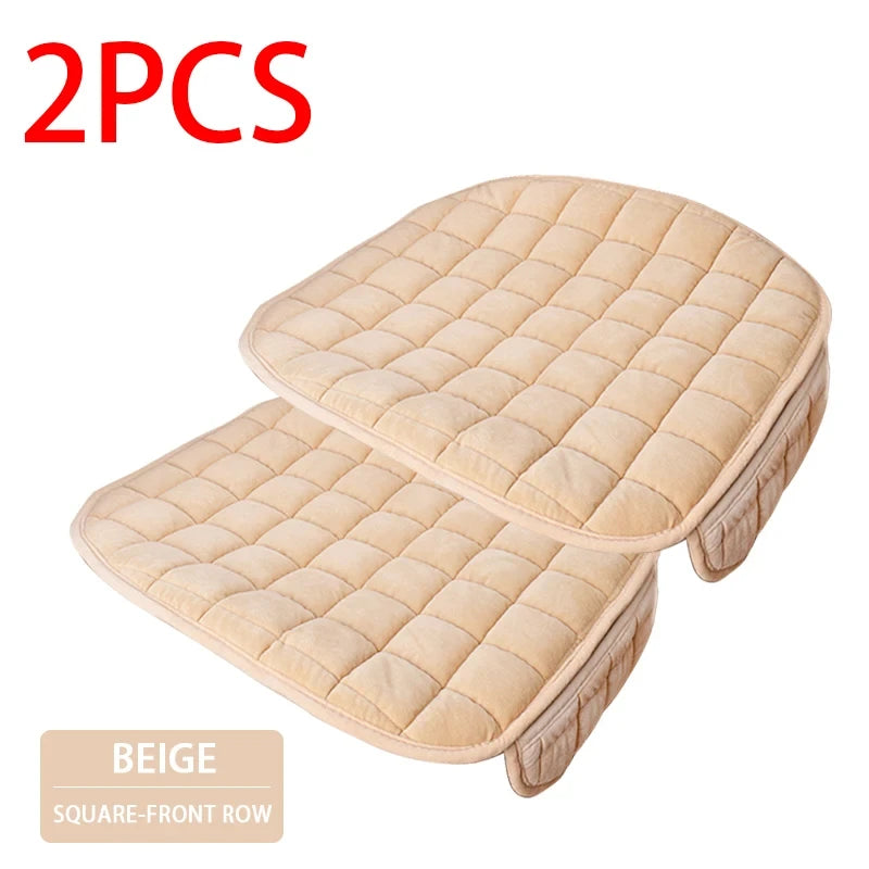 SEAMETAL Soft Car Seat Cover Skin-Friendly Plush Automotive Seat Cushion Anti Slip Auto Seat Protector Universal for Sedan Suv