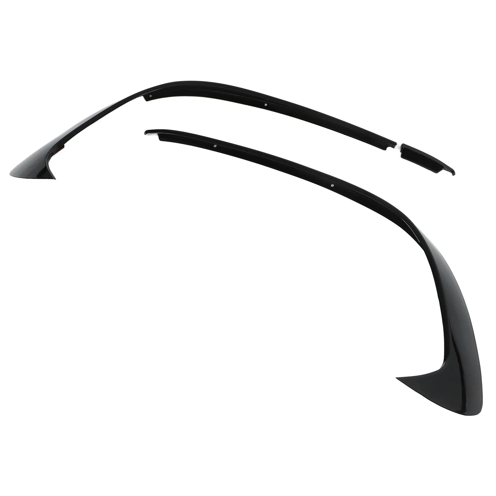 3pcs Glossy Black Front Bumper Spoiler Splitter Trim Replacement for Mercedes‑Benz A‑Class W176 AMG‑Line A45 2015 2016 2017 2018