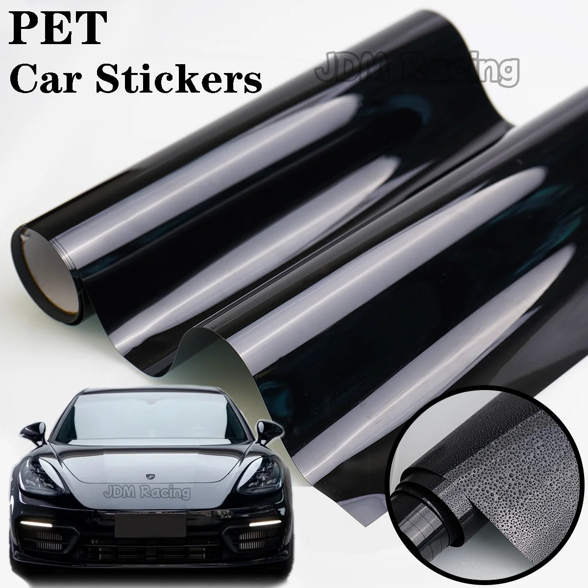 Ultra Glossy Black Auto Stickers for Car Wrap Vinyl Accessories for Vehicles Car Film Cover Wrapping Foil Sticker on the Hood