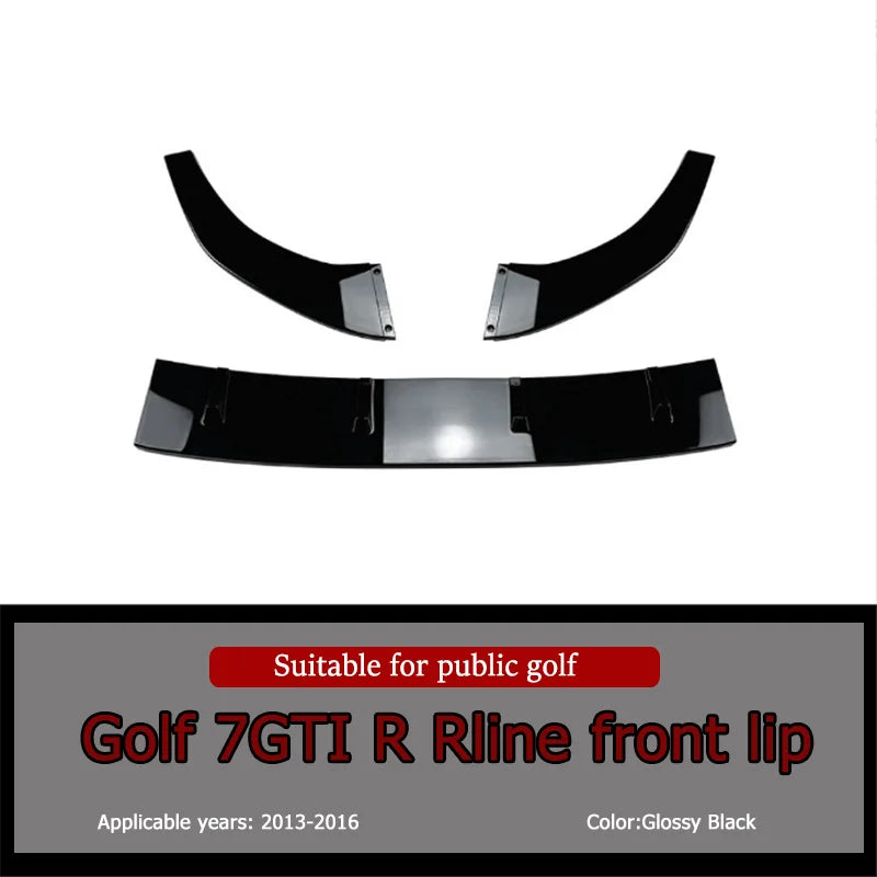 Car Front Bumper For Volkswagen Golf 7 MK7 GTI GTD R Rline 2013-2016 Car Spoiler Lower Splitter Lip Diffuser Exterior Body Kit