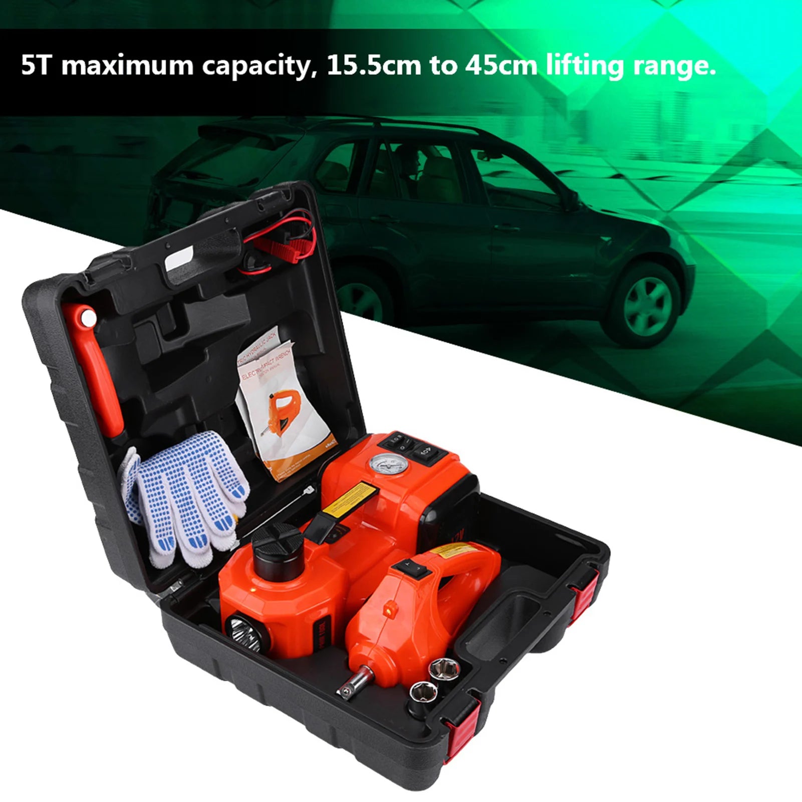 5Ton 12V  Automotive Car Electric Floor Jack  Garage and Emergency Equipment Auto Jack Electric Jack Auto Electric Jack