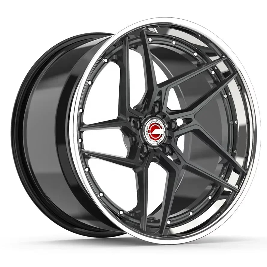 GVICHN OEM Custom Forged Wheel Hub 5x112 19 Inch 22 inch Aluminum Alloy Multi Spoke 3 Piece Car Wheel Rims