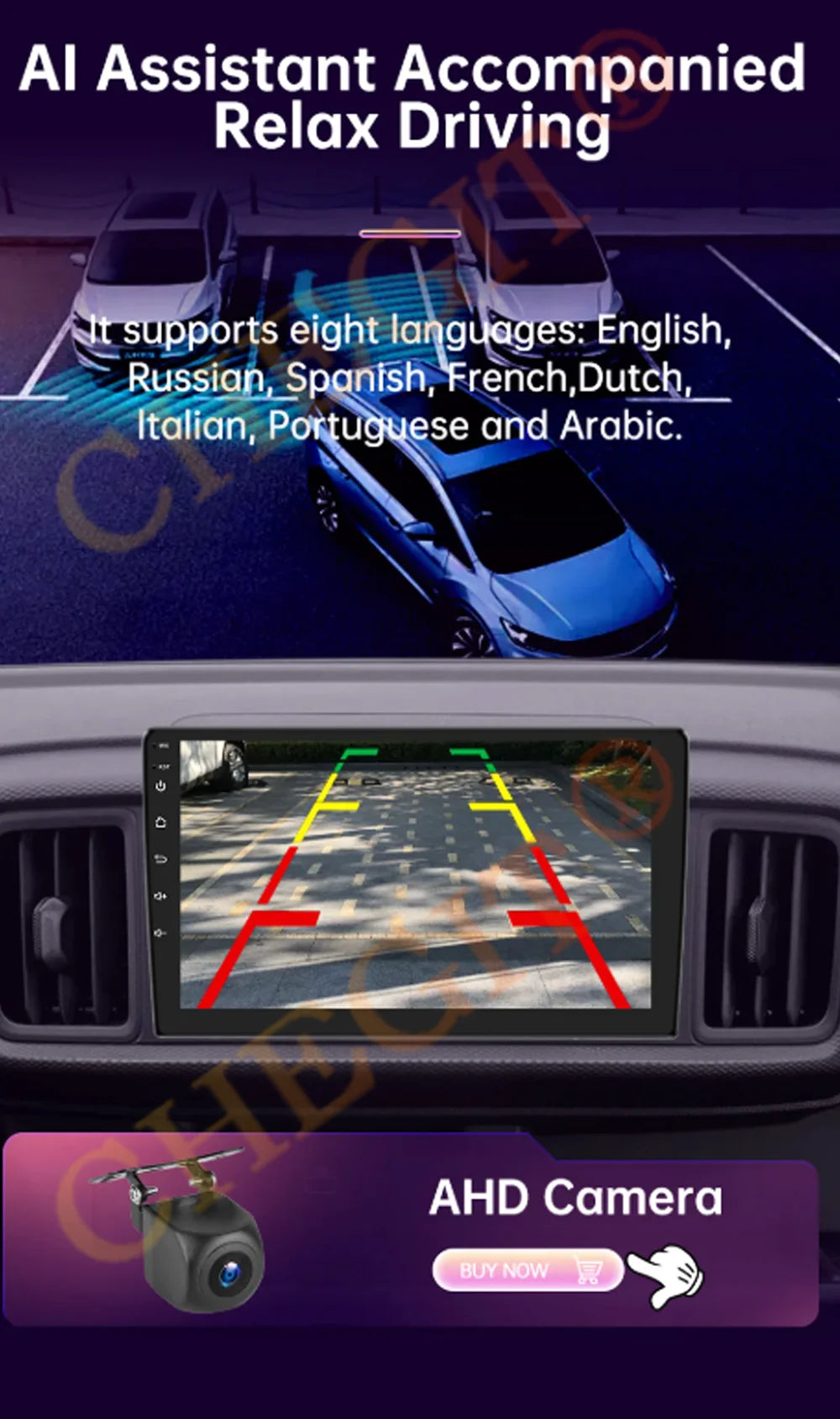 7/9/10inch 2 Din Car Audio Android 13 4/8Core Android auto Carplay 64G Automotive Multimedia Player BT Car intelligent Systems