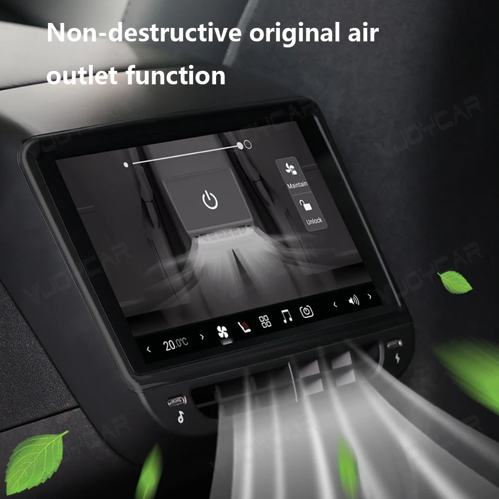 VJOYCAR Newest 8.8inch 4K HD Rear Display for Tesla Model Y 3 WIFI Entertainment Screen Qualcomm Chip 4-Direction Airlet Adjust