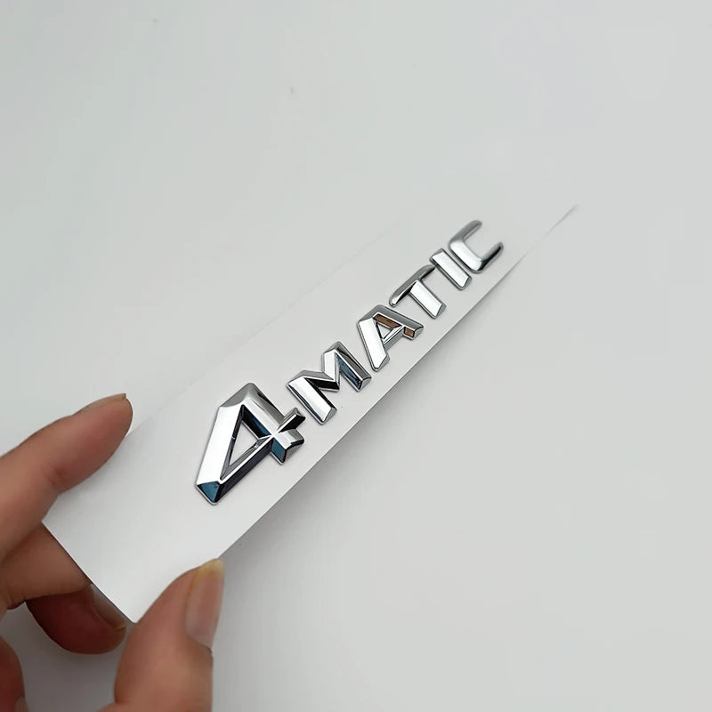 3d ABS Chrome Black 4 Matic Logo 4Matic Emblem Letters Nameplate Car Trunk Badge 4matic Sticker Accessories