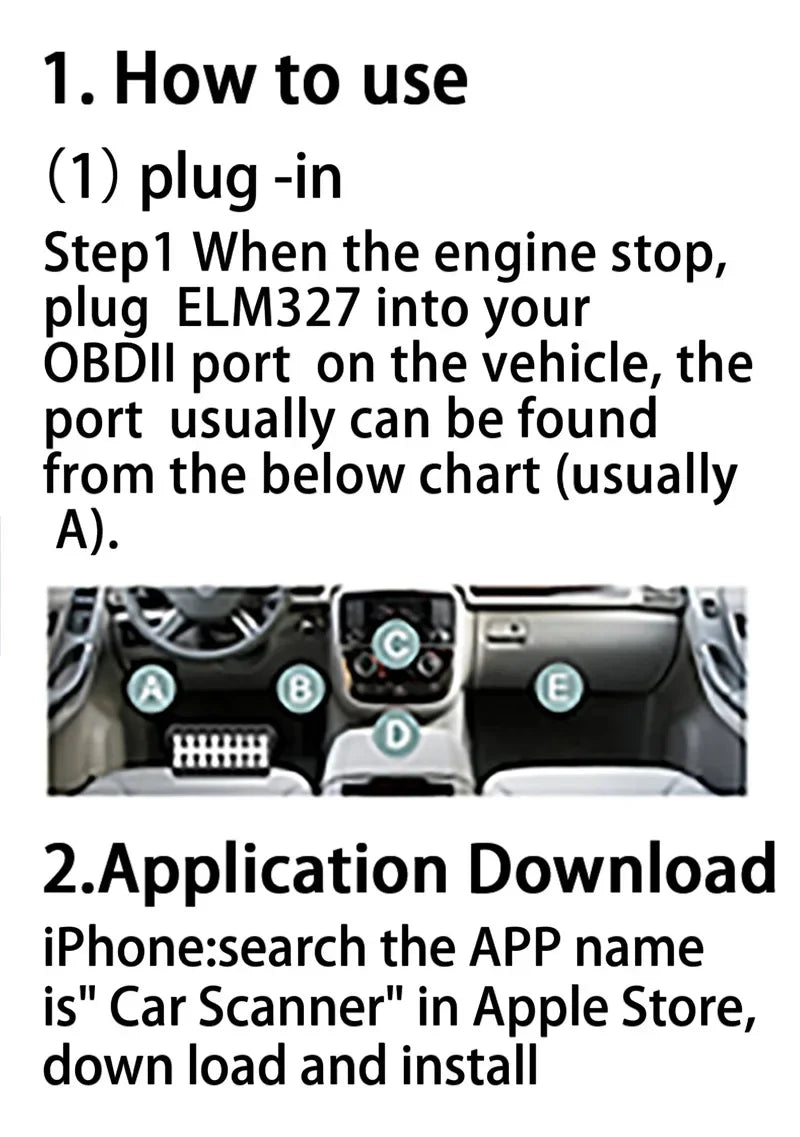 Automotive Fault Detector ELM327 V2.1 OBD2 Scanner Bluetooth Car Diagnostic Tool For Android /IOS Code Reader