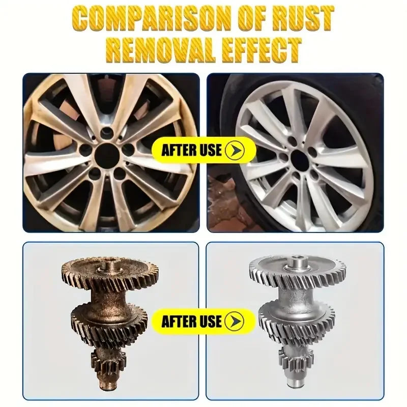 Rust remover cleans metal powerfully removes rust provides rust protection maintenance eliminates brake noise lubricating oil