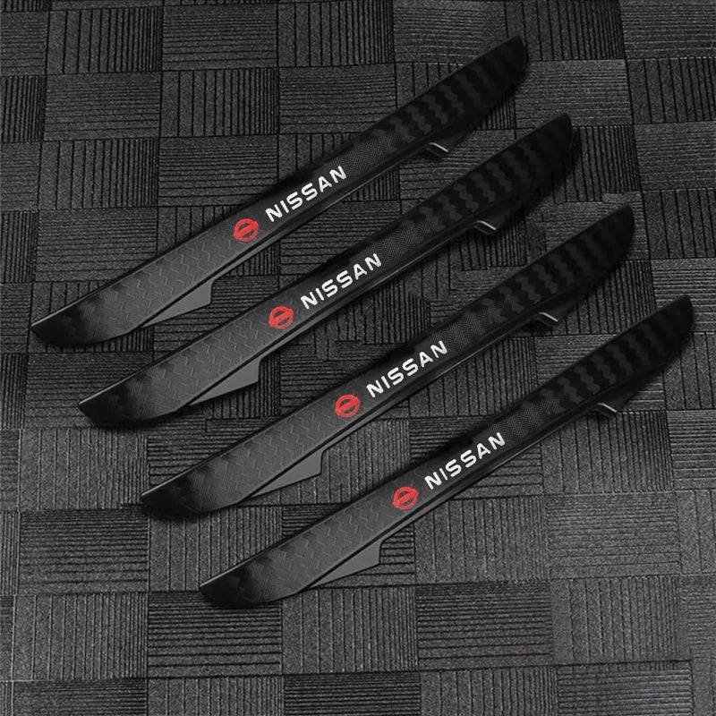 For Nissan X-trail Qashqai Note Juke Sentra Patrol 4pcs Rubber Car Anti-collosion Strip Auto Door Edge Bumper Protector Stickers