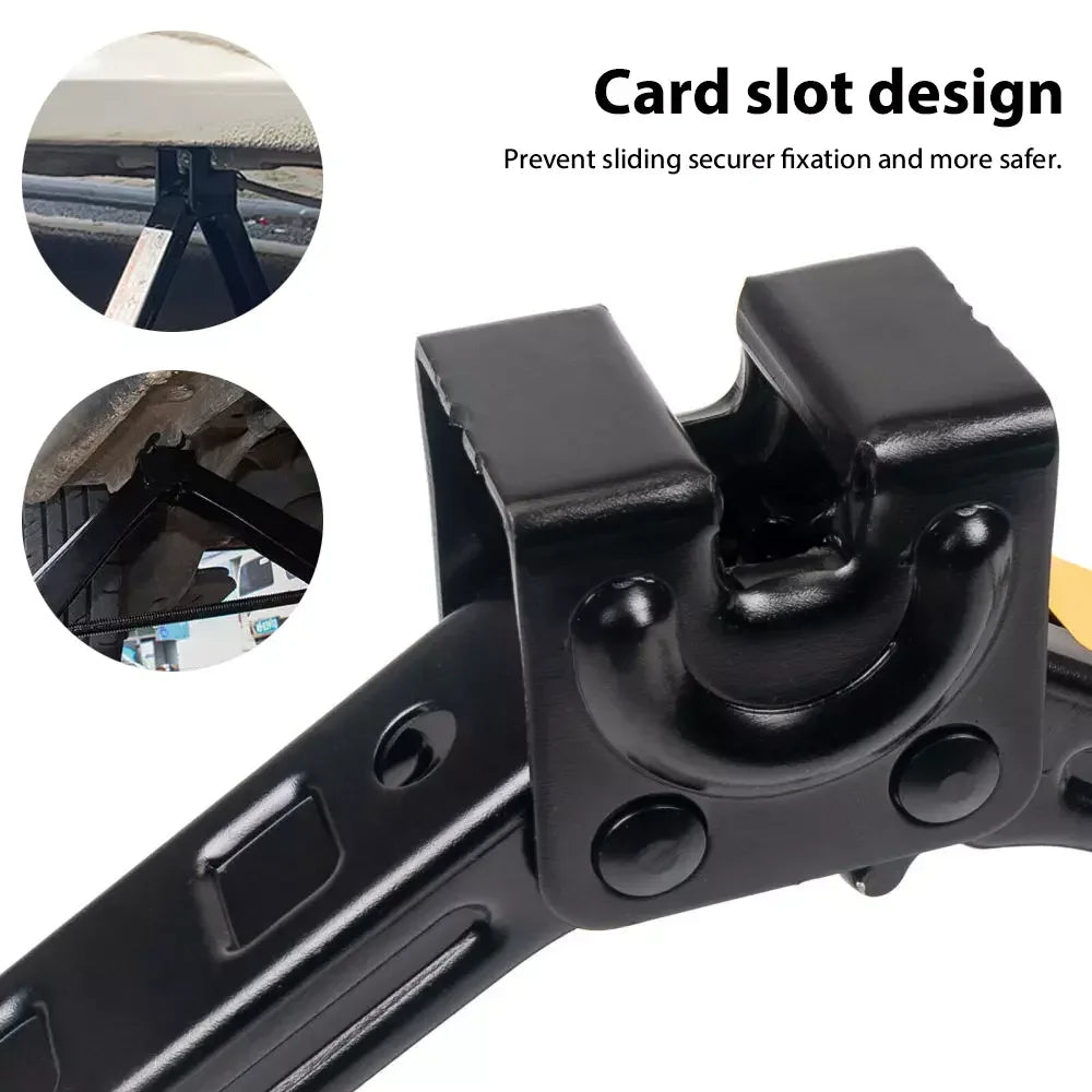 1.5T car jacks Manual Lift Jack Car Repair Tool Lifting Tool with Labor-saving Ratchet Wrench Foldable Jack for Car