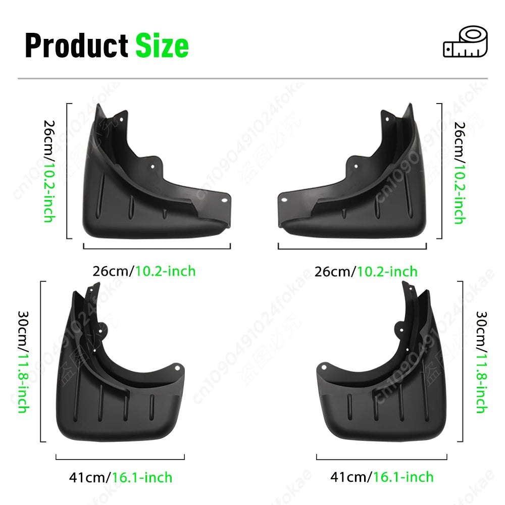 FOR High Quality ABS Plastics Automobile Fender Mudguards Mud Flaps For Porsche Cayenne 9PA 2008 2009 2010