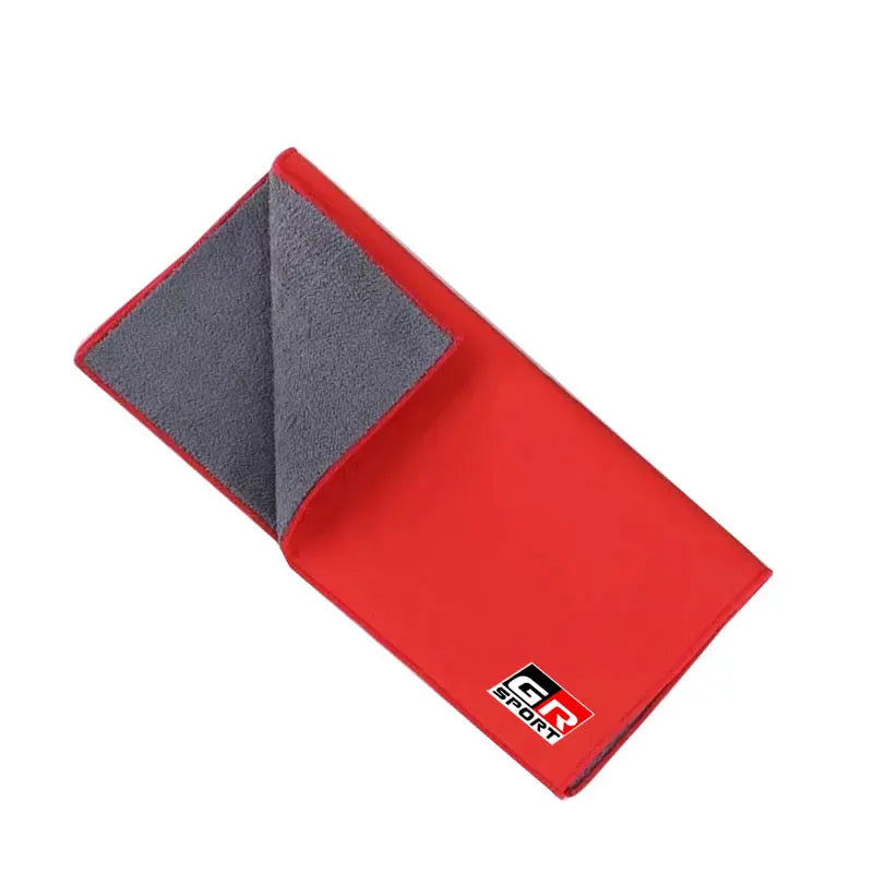 High-grade car cleaning towel without watermark For Toyota GR Sport Gazoo Racing Yaris 86 Corolla Hilux Supra C-HR Accessories