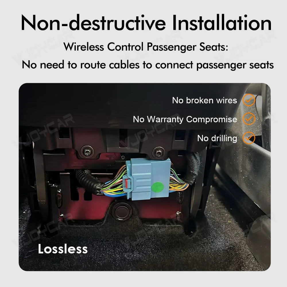 VJOYCAR Newest 8.8inch 4K HD Rear Display for Tesla Model Y 3 WIFI Entertainment Screen Qualcomm Chip 4-Direction Airlet Adjust