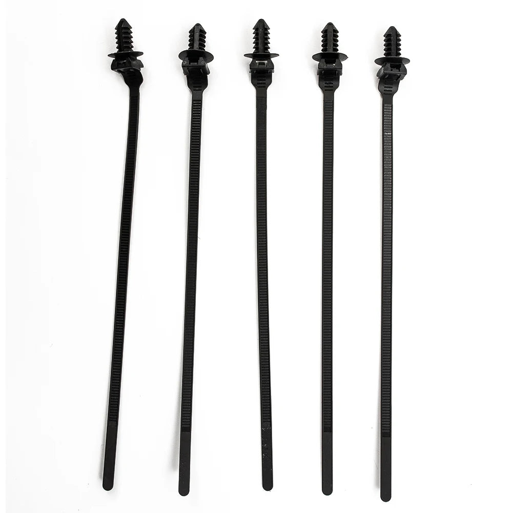 100/50Pcs Self-Locked Nylon Cable Tie Push Clips Wire Tie Released Zip Straps Car Pipe Cable Fastener Bundle Fixed Binding