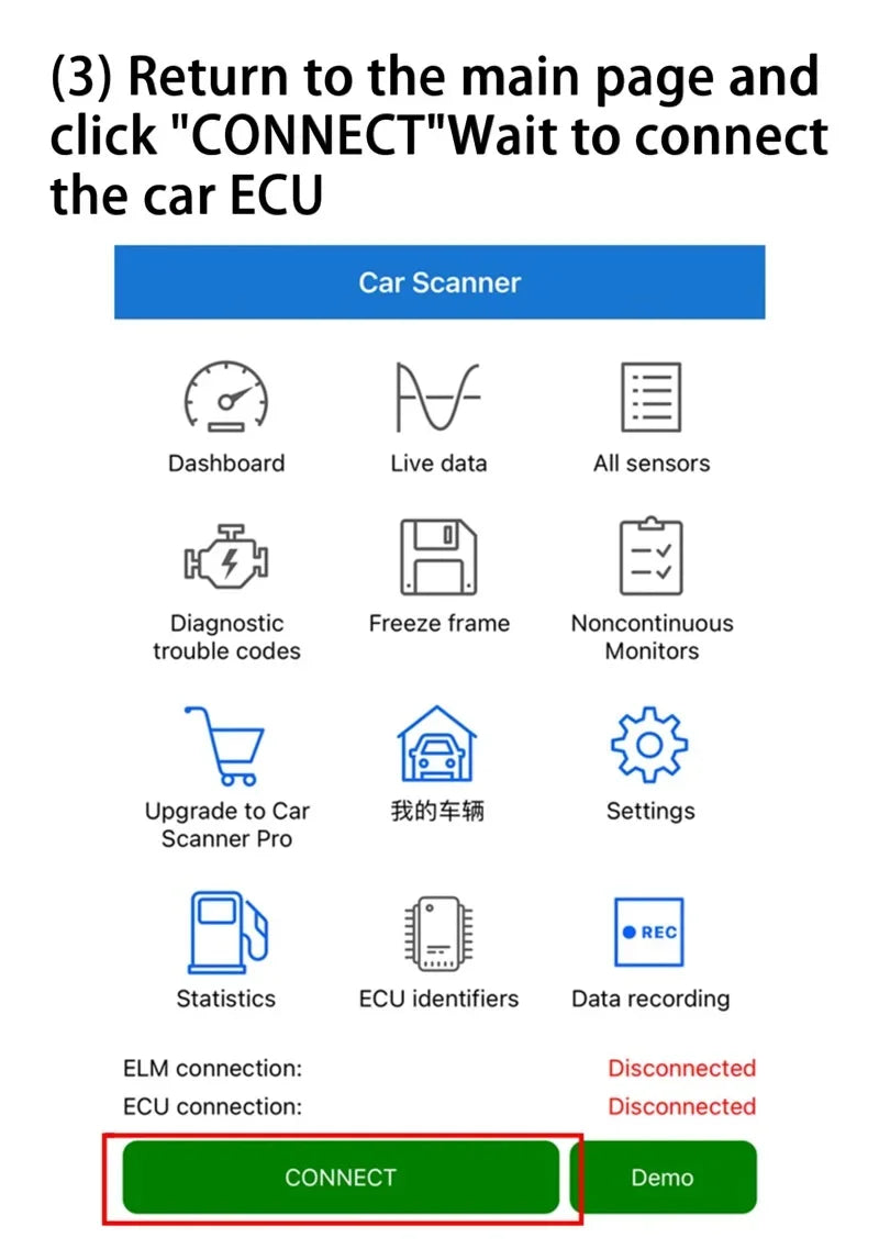 Automotive Fault Detector ELM327 V2.1 OBD2 Scanner Bluetooth Car Diagnostic Tool For Android /IOS Code Reader