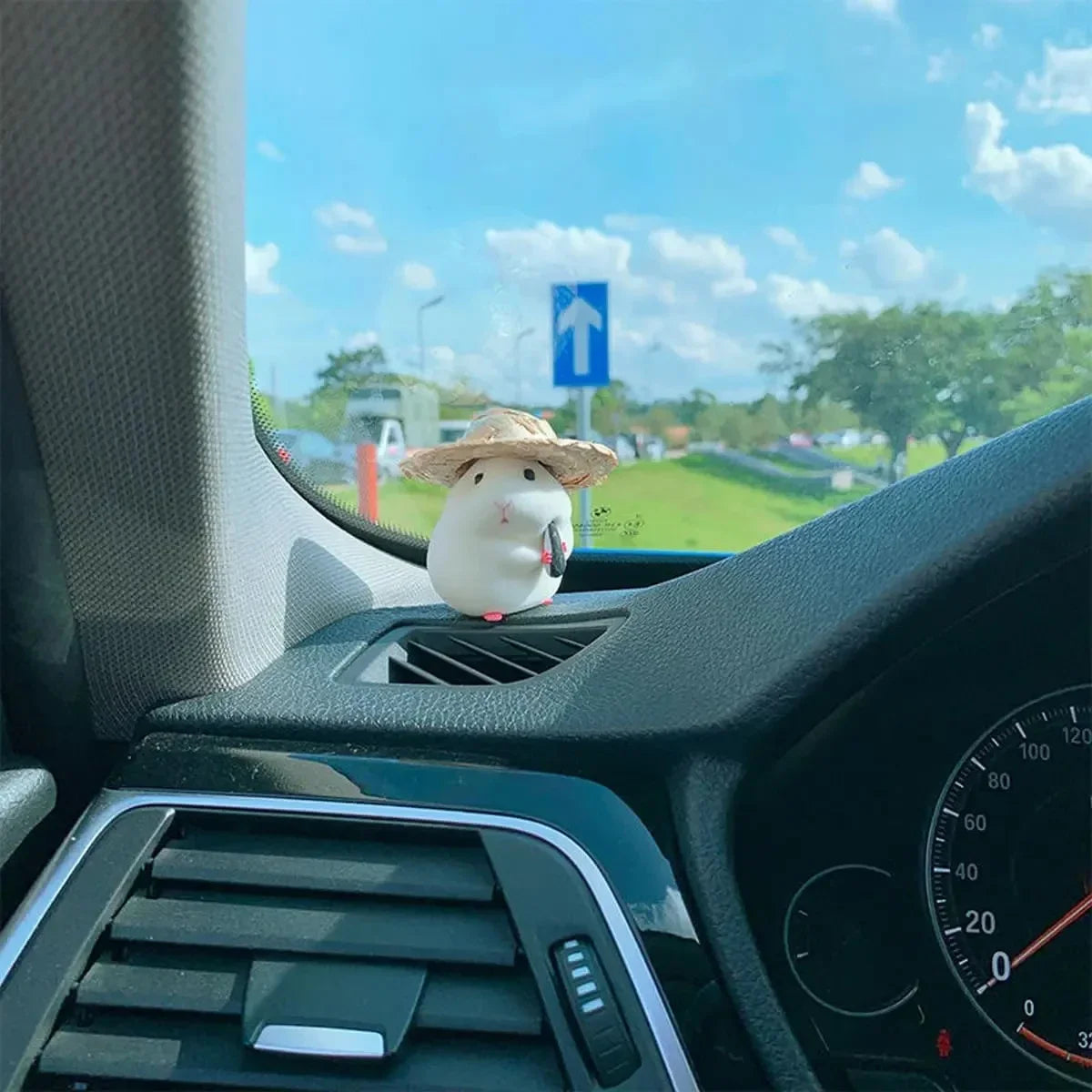 Car Decoration Hamster Car Accessories New Console Cute Doll Car Interior Pendant Decoration Cool Decoration Accesories