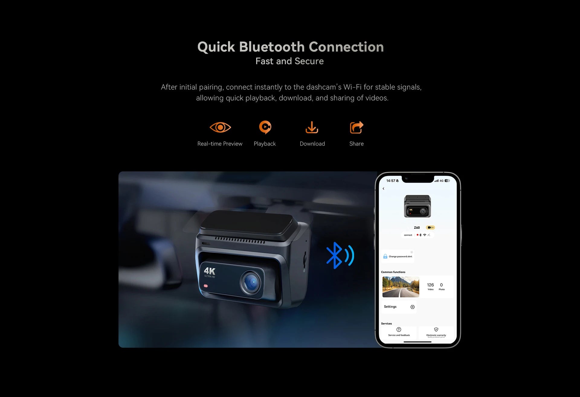 DDPAI Dash Cam Z60 3CH Support Rear and Interior Dash Cam With GPS 5GHz WiFi ADAS NightVISion Dash Camera 24H Parking Monitor