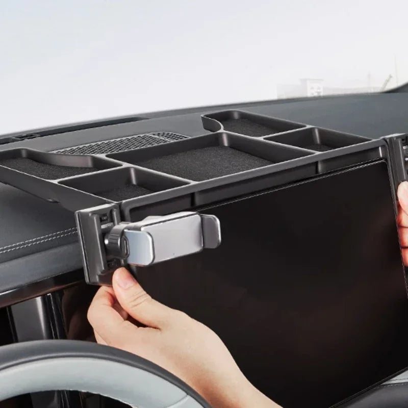 Car Navigation Cell Phone Holder Holder Center Screen Rear Storage Box  For BYD Leopard 5 Interior Refit Accessories