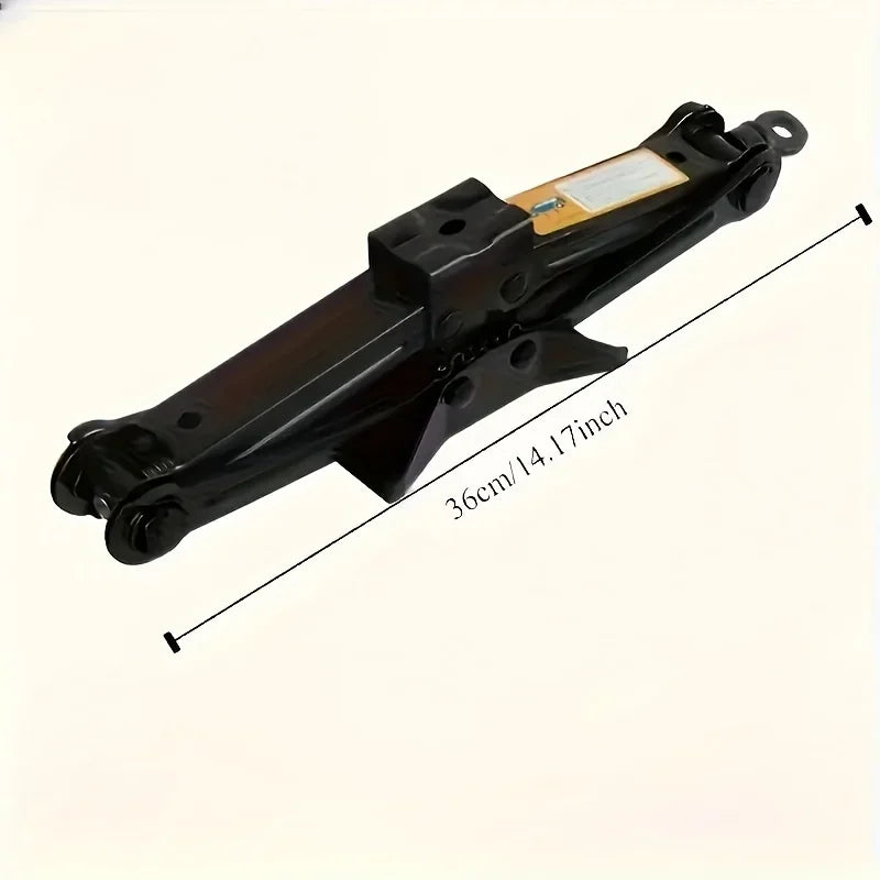 1 Set 1Tons Foldable Car Jack Hand-operated Horizontal Type 1 Tons Car Jack Car Tire Repair Tool