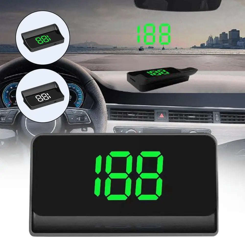 M2 Head Up Display Car Universal Speedometer KMH/MPH HUD USB Cable Plug & Play GPS & Beidou Dual Satellite System