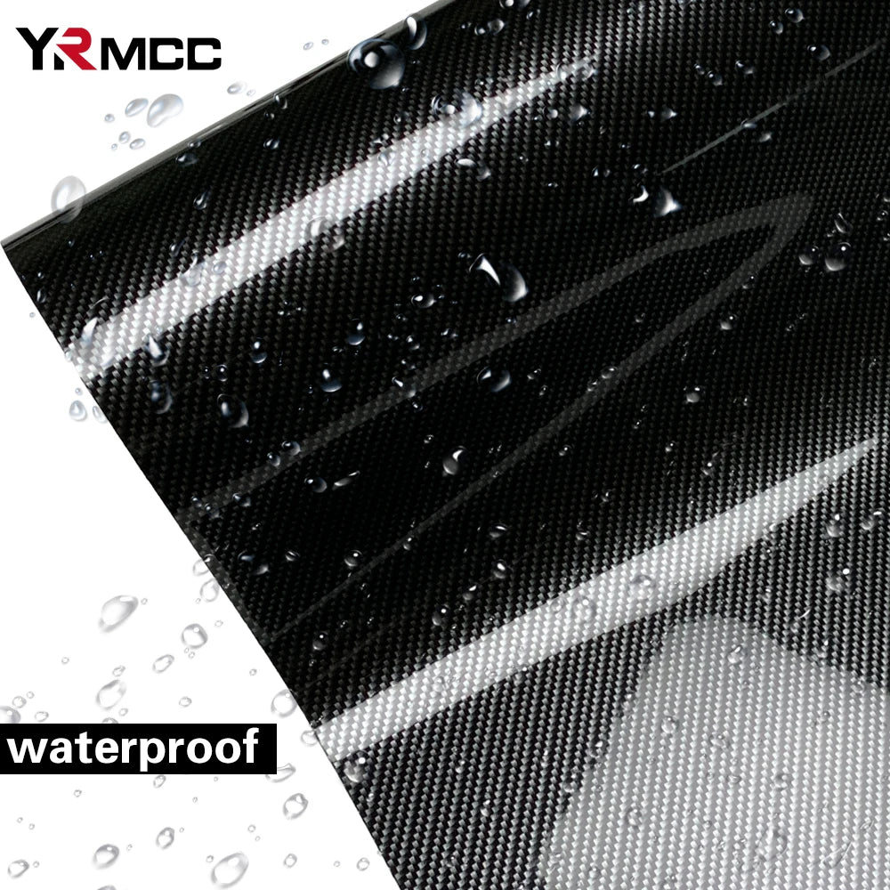 9D Carbon Fiber Car Sticker Self Adhesive Glossy Black Vinyl Wrap Film Anti-Scratch Auto Decoration Sticker for Cars Accessories