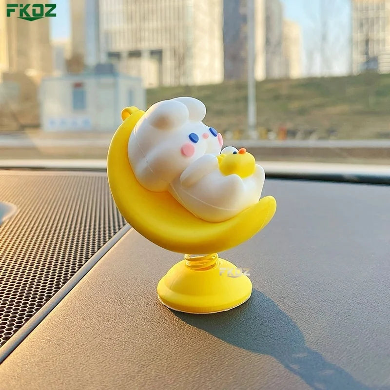 Shake Happy Creative Car Ornament Electric Car Shaking Ornament Personalized Car Relaxation Fun Ornament Desktop Decoration