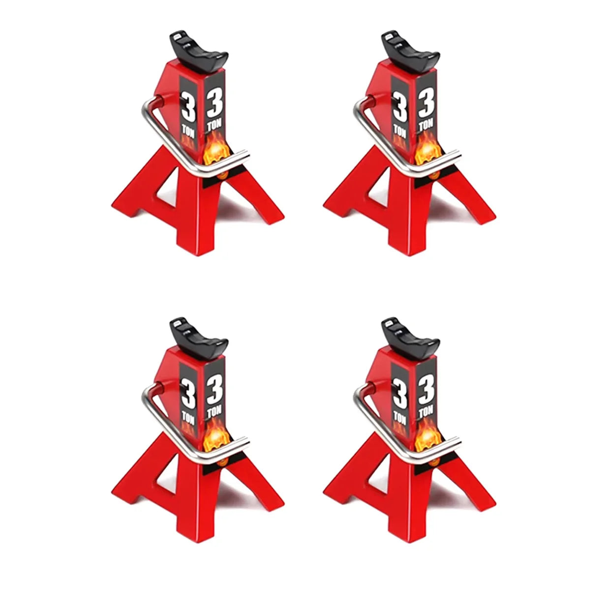 RCZIPROY 2PCS RC Jack Bracket 3T 6T Metal Height Adjustable Analog Part for 1/10 RC Creeper Axial Traxxas TRX4 Upgrade Parts