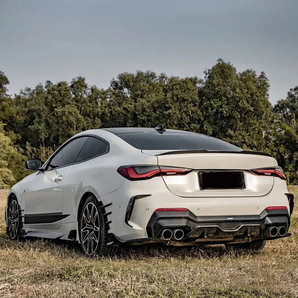 For BMW 4 Series G22 420i 430i 420d 430d M440i M440d 2020 2021 2022 2023 2024 M4 Style Rear Trunk Lid Spoiler Lip Rear Wind Wing